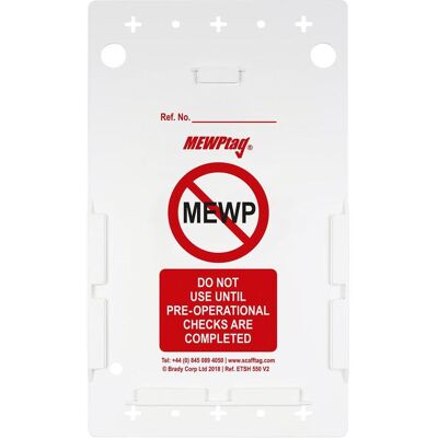 Brady, Sicherheitskennzeichnung, Cherry Picker Tag Holder Brady, Sicherheitskennzeichnung, Cherry Picker Tag Holder
