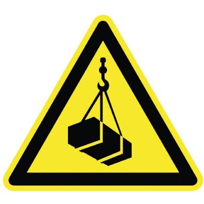 BRW, Sicherheitskennzeichnung, Warnschild Schwebende Last - 10 cm BRW, Sicherheitskennzeichnung, Warnschild Schwebende Last - 10 cm