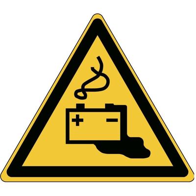 Brady, Sicherheitskennzeichnung, ISO-Sicherheitsschild - Warnung vor Gefahren durch Batterien Brady, Sicherheitskennzeichnung, ISO-Sicherheitsschild - Warnung vor Gefahren durch Batterien