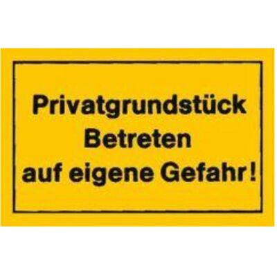 Magni, Sicherheitskennzeichnung, Verbotsschilder Privatgrundstück betrete Magni, Sicherheitskennzeichnung, Verbotsschilder Privatgrundstück betrete