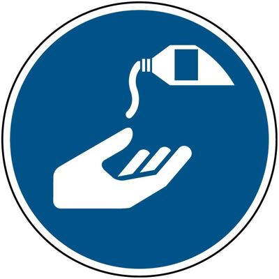 Brady, Sicherheitskennzeichnung, ISO-Sicherheitsschild - Handschutzmittel benutzen Brady, Sicherheitskennzeichnung, ISO-Sicherheitsschild - Handschutzmittel benutzen