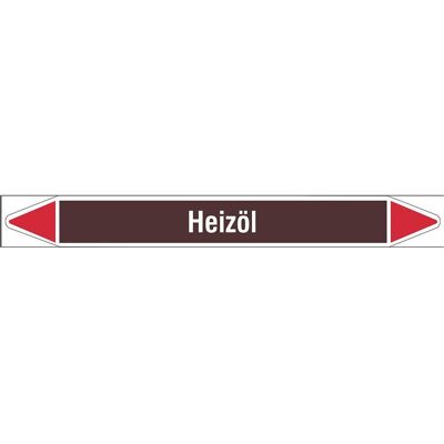 Brady, Sicherheitskennzeichnung, Heizöl 250X26RL-T1-LL-P193, B-7520, Rohrmarkierer Standard, 250.00 x 26.00 mm, Weiss auf Brau Brady, Sicherheitskennzeichnung, Heizöl 250X26RL-T1-LL-P193, B-7520, Rohrmarkierer Standard, 250.00 x 26.00 mm, Weiss auf Brau