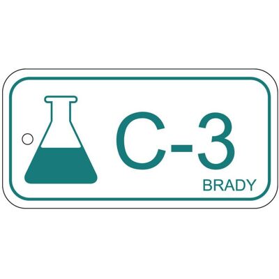 Brady, Sicherheitskennzeichnung, B-7527, Polypropylen Schild, Energy Source Tag - Chemical/Chemikalien, 75 x 38mm, Türkis auf Brady, Sicherheitskennzeichnung, B-7527, Polypropylen Schild, Energy Source Tag - Chemical/Chemikalien, 75 x 38mm, Türkis auf