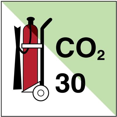 Brady, Sicherheitskennzeichnung, IMO - Feuerlöscher auf Rädern CO2/30 Brady, Sicherheitskennzeichnung, IMO - Feuerlöscher auf Rädern CO2/30