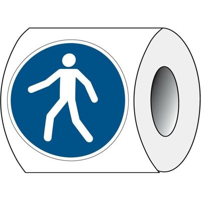 Brady, Sicherheitskennzeichnung, ISO 7010 PIC M024 B-7541 ISO Sicherheitskennzeichnung - Für Fussgänger Laminierter Polyest Brady, Sicherheitskennzeichnung, ISO 7010 PIC M024 B-7541 ISO Sicherheitskennzeichnung - Für Fussgänger Laminierter Polyest
