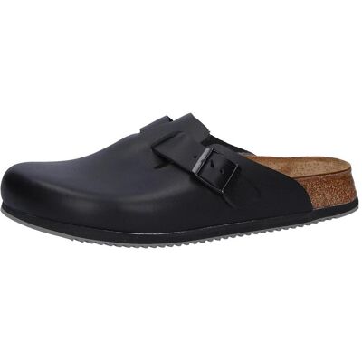Birkenstock, Unisex, Sandalen, Boston Super Grip Naturleder Normal, Schwarz, (37) Birkenstock, Unisex, Sandalen, Boston Super Grip Naturleder Normal, Schwarz, (37)