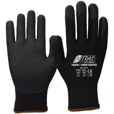 Nitras, Schutzhandschuhe, unisex Arbeitshandschuhe SNOW FIGHTER schwarz Grösse 2XL 1 Paar (XXL) Nitras, Schutzhandschuhe, unisex Arbeitshandschuhe SNOW FIGHTER schwarz Grösse 2XL 1 Paar (XXL)