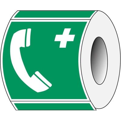 Brady, Sicherheitskennzeichnung, ISO 7010 PIC E004 B-7541 ISO Sicherheitskennzeichnung - Notruftelefon Laminierter Polyest Brady, Sicherheitskennzeichnung, ISO 7010 PIC E004 B-7541 ISO Sicherheitskennzeichnung - Notruftelefon Laminierter Polyest