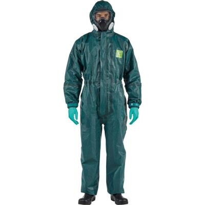 Ansell, Schutzanzug + Arbeitsoverall, Schutzoverall Typ 3/4/5 AlphaTec 4000, grün, Unisex-Grösse: 3XL (3XL) Ansell, Schutzanzug + Arbeitsoverall, Schutzoverall Typ 3/4/5 AlphaTec 4000, grün, Unisex-Grösse: 3XL (3XL)