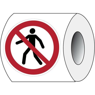 Brady, Sicherheitskennzeichnung, ISO 7010 PIC P004 B-7541 ISO Sicherheitskennzeichnung - Für Fussgänger verboten Laminierte Brady, Sicherheitskennzeichnung, ISO 7010 PIC P004 B-7541 ISO Sicherheitskennzeichnung - Für Fussgänger verboten Laminierte