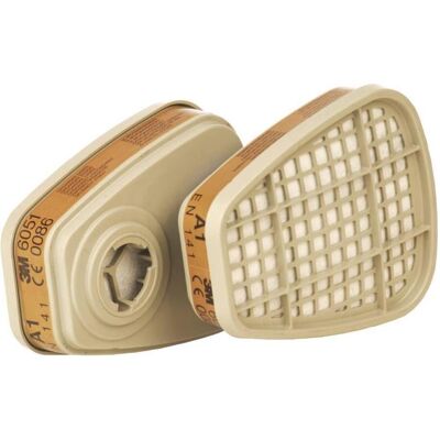 3M Zubehör Arbeitsschutz, -Gasfilter 6055 A2R gegen organische Gase+Dämpfe (Pack mit 2 St) (Atemschutzmaske Ersatzfilter) 3M Zubehör Arbeitsschutz, -Gasfilter 6055 A2R gegen organische Gase+Dämpfe (Pack mit 2 St) (Atemschutzmaske Ersatzfilter)