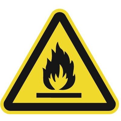 HP Autozubehör, Sicherheitskennzeichnung, Warnzeichen ASR A1.3/DIN EN ISO 7010 200 mm Warnung feuergefährliche Stoffe Folie HP Autozubehör, Sicherheitskennzeichnung, Warnzeichen ASR A1.3/DIN EN ISO 7010 200 mm Warnung feuergefährliche Stoffe Folie