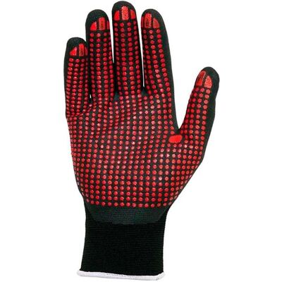 Juba, Schutzhandschuhe, Nylon/lycra glove with nitrile foam/dots palm, agility dots, black and red, s-10 xl (10, XL) Juba, Schutzhandschuhe, Nylon/lycra glove with nitrile foam/dots palm, agility dots, black and red, s-10 xl (10, XL)