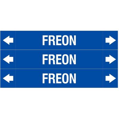 Brady, Sicherheitskennzeichnung, ASME - Rohrmarkierer - Freon Brady, Sicherheitskennzeichnung, ASME - Rohrmarkierer - Freon