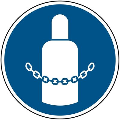 Brady, Sicherheitskennzeichnung, ISO-Sicherheitsschild - Gaszylinder sichern Brady, Sicherheitskennzeichnung, ISO-Sicherheitsschild - Gaszylinder sichern