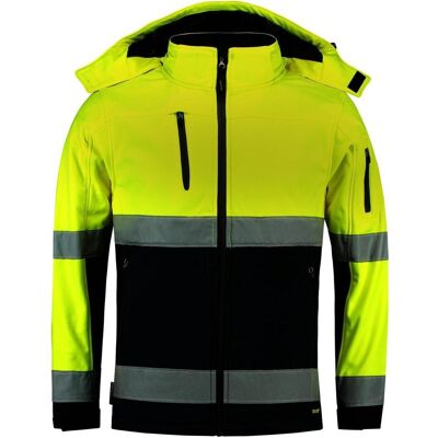 Tricorp, Arbeitsjacke, Soft Shell Jack EN471 Bi -Color - Workwear - 403007 - Fluor Geel / Navy - Maat XL (XL) Tricorp, Arbeitsjacke, Soft Shell Jack EN471 Bi -Color - Workwear - 403007 - Fluor Geel / Navy - Maat XL (XL)