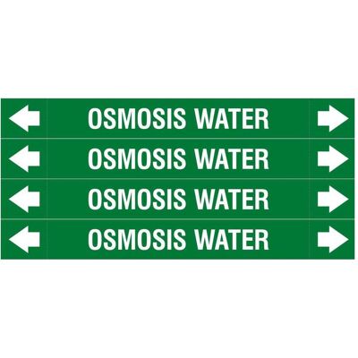 Brady, Sicherheitskennzeichnung, ASME - Rohrmarkierer - Osmosis Water Brady, Sicherheitskennzeichnung, ASME - Rohrmarkierer - Osmosis Water