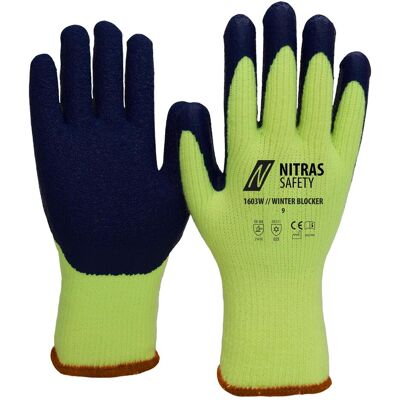Nitras, Schutzhandschuhe, Kälteschutzhandschuhe Winter Blocker Grösse 9 gelb/blau EN 388, EN 511 PSA-Kategorie II (9) Nitras, Schutzhandschuhe, Kälteschutzhandschuhe Winter Blocker Grösse 9 gelb/blau EN 388, EN 511 PSA-Kategorie II (9)