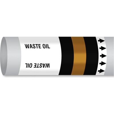 Brady, Sicherheitskennzeichnung, B-7541, ISO 14726 IMO Rohrmarkierer - Waste Oil (Öl, das nach der maximal zulässigen Nutzung Brady, Sicherheitskennzeichnung, B-7541, ISO 14726 IMO Rohrmarkierer - Waste Oil (Öl, das nach der maximal zulässigen Nutzung