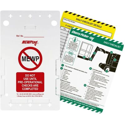 Brady, Sicherheitskennzeichnung, Cherry Picker Tag Kit Brady, Sicherheitskennzeichnung, Cherry Picker Tag Kit