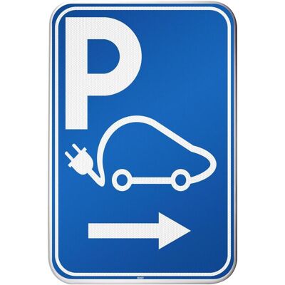Brady, Sicherheitskennzeichnung, Parkschild für Elektrofahrzeuge - Parkplatz für das Aufladen Ihres Elektroautos reserviert - nach re Brady, Sicherheitskennzeichnung, Parkschild für Elektrofahrzeuge - Parkplatz für das Aufladen Ihres Elektroautos reserviert - nach re