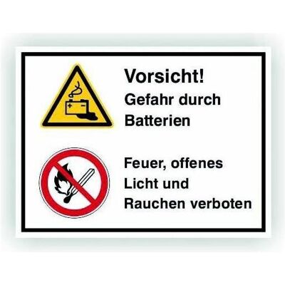 Cimco, Sicherheitskennzeichnung, Kombischild ISO 7010, Kunststoffschild 182748 Cimco, Sicherheitskennzeichnung, Kombischild ISO 7010, Kunststoffschild 182748