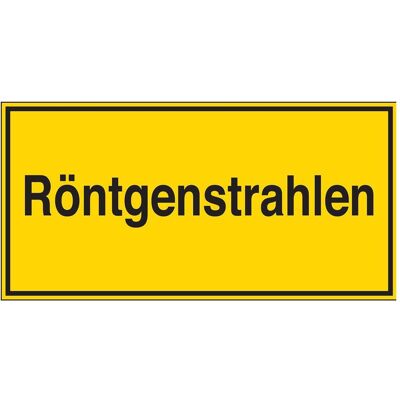 Brady, Sicherheitskennzeichnung, STD-436-150X300-B7527, Zusatzschilder - Röntgenstrahlen Brady, Sicherheitskennzeichnung, STD-436-150X300-B7527, Zusatzschilder - Röntgenstrahlen