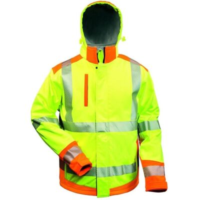 Elysee, Arbeitsjacke, Warnschutz-Softshelljacke Rickmer Grösse S gelb/orange (S) Elysee, Arbeitsjacke, Warnschutz-Softshelljacke Rickmer Grösse S gelb/orange (S)
