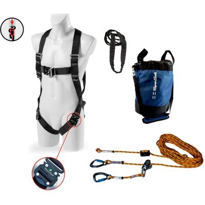 SpanSet, Absturzsicherung, Höhensicherung Safety-Kit SK-301/302 für Leitern und Masten (Höhensicherungsset, 100 kg) SpanSet, Absturzsicherung, Höhensicherung Safety-Kit SK-301/302 für Leitern und Masten (Höhensicherungsset, 100 kg)