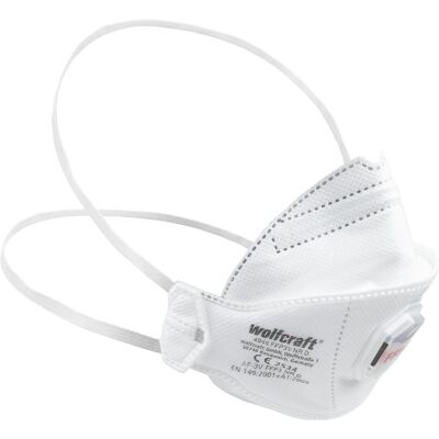 wolfcraft, Atemschutzmaske, 2 Feinstaubmasken FFP3 V (CE) (FFP3, 2x) wolfcraft, Atemschutzmaske, 2 Feinstaubmasken FFP3 V (CE) (FFP3, 2x)