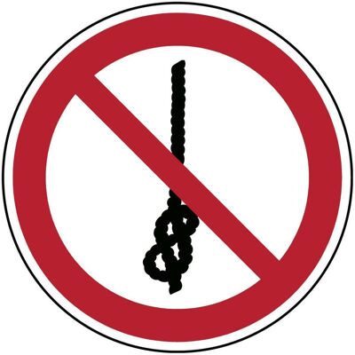 Brady, Sicherheitskennzeichnung, ISO-Sicherheitsschild - Knoten verboten Brady, Sicherheitskennzeichnung, ISO-Sicherheitsschild - Knoten verboten