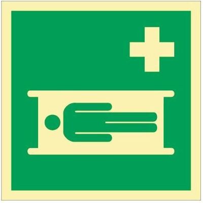 HP Autozubehör, Sicherheitskennzeichnung, Rettungszeichen ASR A1.3/DIN EN ISO 7010/DIN 67510 L148xB148 mm Krankentrage Folie HP Autozubehör, Sicherheitskennzeichnung, Rettungszeichen ASR A1.3/DIN EN ISO 7010/DIN 67510 L148xB148 mm Krankentrage Folie