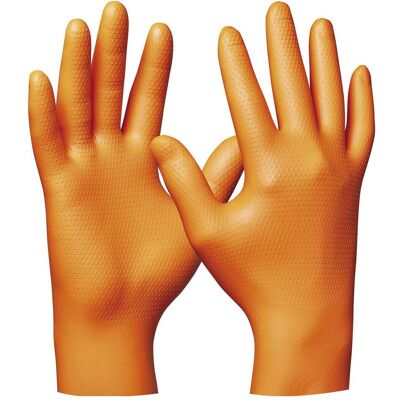 Gebol, Schutzhandschuhe, Einweghandschuhe Orange Nitril Ultra Grip Grösse XXL - 50 Stück (XXL) Gebol, Schutzhandschuhe, Einweghandschuhe Orange Nitril Ultra Grip Grösse XXL - 50 Stück (XXL)