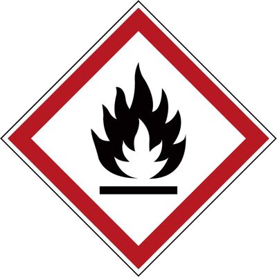 Brady, Sicherheitskennzeichnung, GHS-Piktogramme - Entzündlich Brady, Sicherheitskennzeichnung, GHS-Piktogramme - Entzündlich