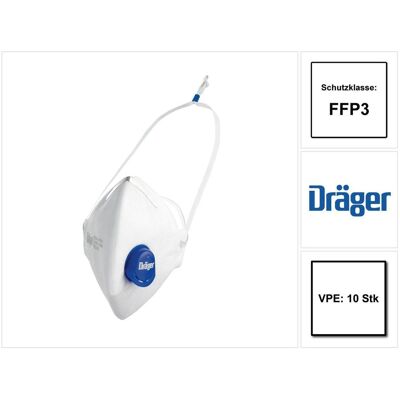 Dräger, Atemschutzmaske, X-plore 1730+ (FFP3, 10x) Dräger, Atemschutzmaske, X-plore 1730+ (FFP3, 10x)