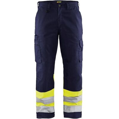 Blakläder, Arbeitshose, unisex Warnschutzhose 1564 marine, gelb Grösse 28 (28) Blakläder, Arbeitshose, unisex Warnschutzhose 1564 marine, gelb Grösse 28 (28)