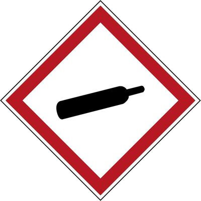 Brady, Sicherheitskennzeichnung, PIC 1804-21*21-B7541-RLL-DC, GHS-Symbole - Unter Druck stehende Gase, Polyester laminiert, R Brady, Sicherheitskennzeichnung, PIC 1804-21*21-B7541-RLL-DC, GHS-Symbole - Unter Druck stehende Gase, Polyester laminiert, R