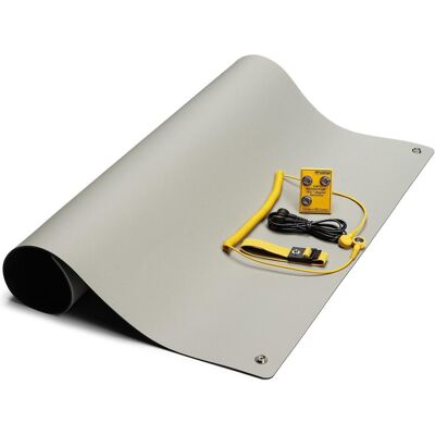 Safeguard, Zubehör Arbeitsschutz, ESD-Tischmatten Set S Pro Swiss, 600 x 600 mm, Schweizer Erdungsstecker, 5-teilig Safeguard, Zubehör Arbeitsschutz, ESD-Tischmatten Set S Pro Swiss, 600 x 600 mm, Schweizer Erdungsstecker, 5-teilig