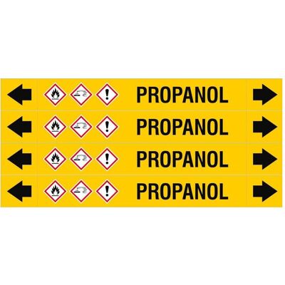Brady, Sicherheitskennzeichnung, ASME - Rohrmarkierer - Propanol Brady, Sicherheitskennzeichnung, ASME - Rohrmarkierer - Propanol