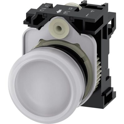 Siemens Personenschutz, Leuchtmelder komplett 1f LED AC rnd hoch 3SU1103-6AA60-1AA0 Siemens Personenschutz, Leuchtmelder komplett 1f LED AC rnd hoch 3SU1103-6AA60-1AA0