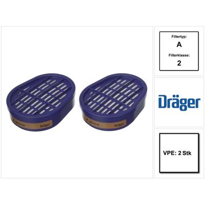 Dräger, Atemschutzmaske, X-plore A2 Gasfilter (A2, 1x) Dräger, Atemschutzmaske, X-plore A2 Gasfilter (A2, 1x)