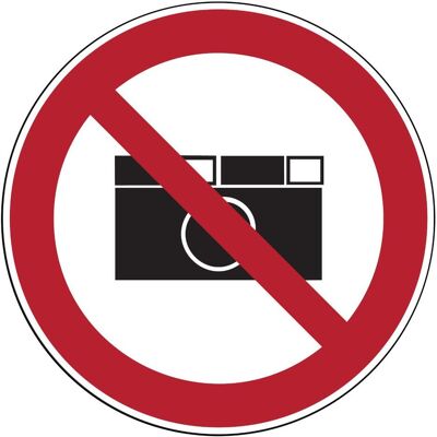 Brady, Sicherheitskennzeichnung, PIC 211-DIA 315-B7525, Verbotsschilder - Fotografieren verboten Brady, Sicherheitskennzeichnung, PIC 211-DIA 315-B7525, Verbotsschilder - Fotografieren verboten