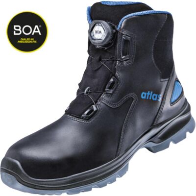 Atlas, Sicherheitsschuhe, Sicherheitsstiefel SL 9845 XP BOA ESD, S3, schwarz, Weite 12, Grösse 45 (S3, 45) Atlas, Sicherheitsschuhe, Sicherheitsstiefel SL 9845 XP BOA ESD, S3, schwarz, Weite 12, Grösse 45 (S3, 45)