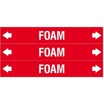 Brady, Sicherheitskennzeichnung, ASME - Rohrmarkierer - Foam Brady, Sicherheitskennzeichnung, ASME - Rohrmarkierer - Foam
