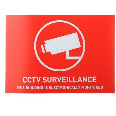 Abus, Sicherheitskennzeichnung, CCTV-Sticker Englisch, CCTV Surveillance This Building Is Electronically Monitored, CCTV, 105 m Abus, Sicherheitskennzeichnung, CCTV-Sticker Englisch, CCTV Surveillance This Building Is Electronically Monitored, CCTV, 105 m