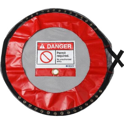 Brady, Zubehör Arbeitsschutz, Belüftete verschliessb. Abdeckungen, PVC-beschichtetes Polyester, Rot, Genehmigung erforderli Brady, Zubehör Arbeitsschutz, Belüftete verschliessb. Abdeckungen, PVC-beschichtetes Polyester, Rot, Genehmigung erforderli