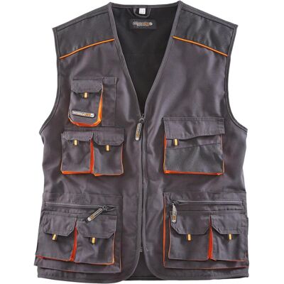 Terratrend, Arbeitsjacke, Weste Grösse 58 dunkelgrau/schwarz/orange (58) Terratrend, Arbeitsjacke, Weste Grösse 58 dunkelgrau/schwarz/orange (58)