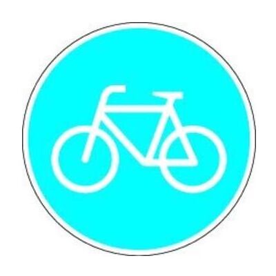 Magni, Sicherheitskennzeichnung, VKZ.237 Ronde 600mm Sonderweg Radfahrer RAL-Gütezeichen Folie RA1 Magni, Sicherheitskennzeichnung, VKZ.237 Ronde 600mm Sonderweg Radfahrer RAL-Gütezeichen Folie RA1