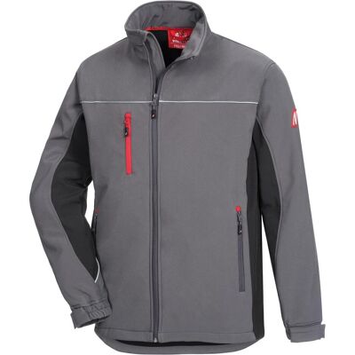 Nitras, Sicherheitskennzeichnung, Herren Softshelljacke "MOTION TEX LIGHT" grau/schwarz Grösse M Nitras, Sicherheitskennzeichnung, Herren Softshelljacke "MOTION TEX LIGHT" grau/schwarz Grösse M