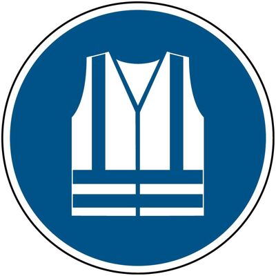 Brady, Sicherheitskennzeichnung, ISO-Sicherheitsschild - Warnweste benutzen Brady, Sicherheitskennzeichnung, ISO-Sicherheitsschild - Warnweste benutzen